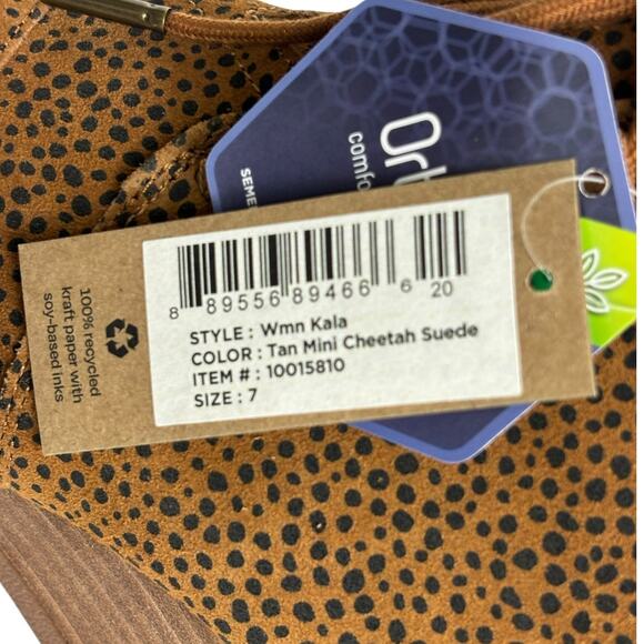 TOMS Women's Kala Desert Wedge Mini Cheetah Suede Bootie Size 7 NEW - Picture 10 of 12